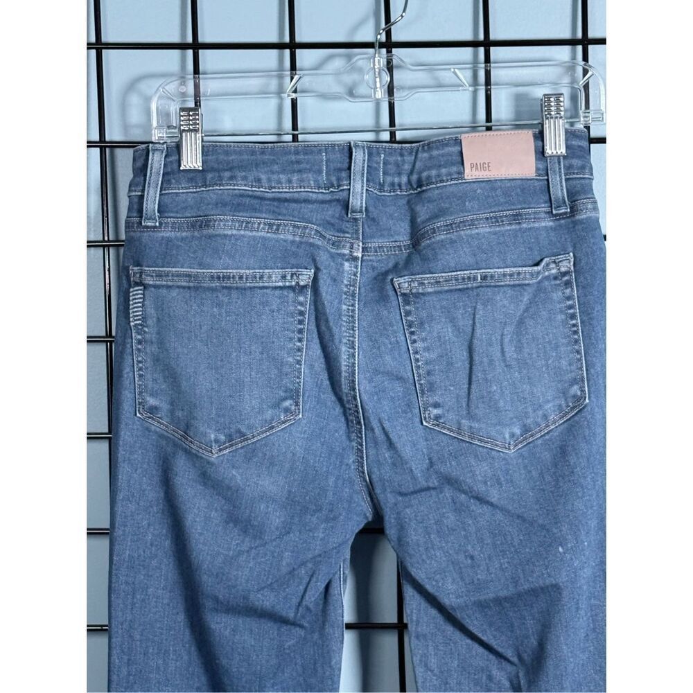 Paige Verdugo Crop Jeans Womens 28‎ Blue Denim Demilo Distressed Skinny - Picture 5 of 15